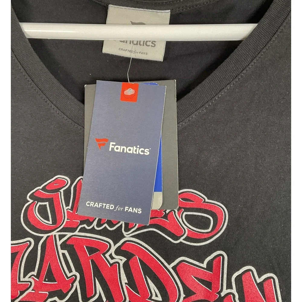 NWT Women's Fanatics Houston Rockets James Harden Black V-Neck T-Shirt‎ - XL